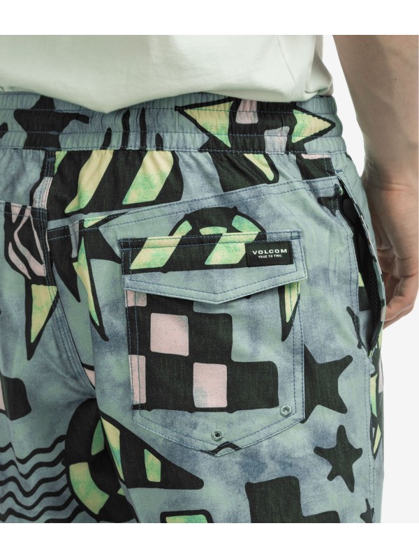 All-New Volcom Chlorine Killer Stoney 17 Boardshorts (temple teal)