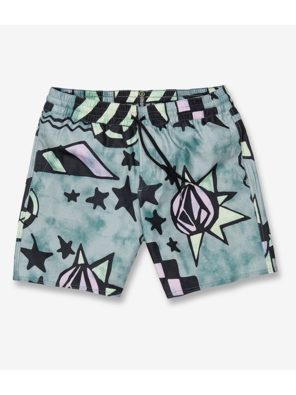 All-New Volcom Chlorine Killer Stoney 17 Boardshorts (temple teal)