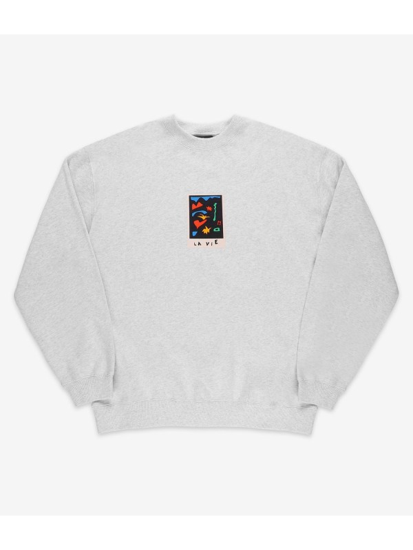 [Hot Sale] Volcom Featured Artist Arthur Longo Sweatshirt (bone heather)