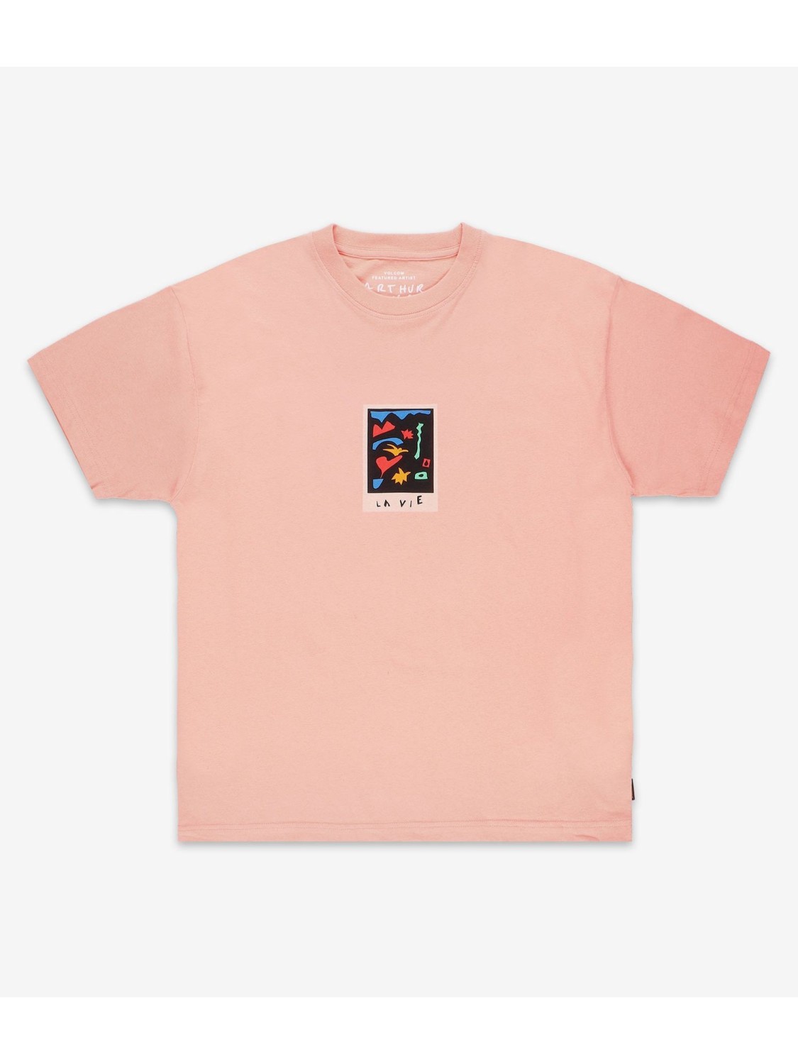 2024 New Volcom Featured Artist Arthur Longo T-Shirt (salmon)