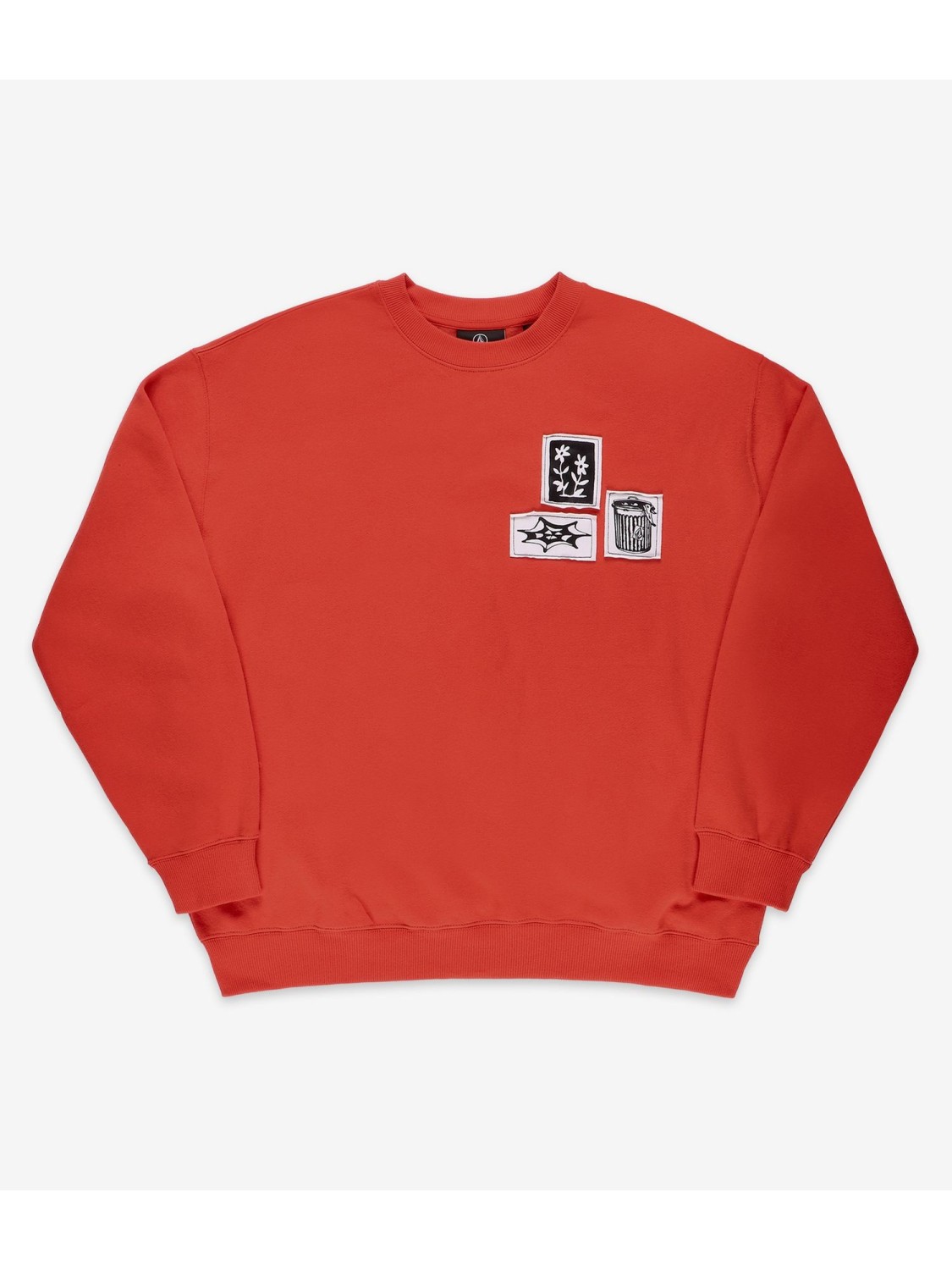 2024 New Volcom Featured Artist Keutchi Sweatshirt (bright red)