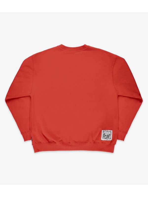 2024 New Volcom Featured Artist Keutchi Sweatshirt (bright red)