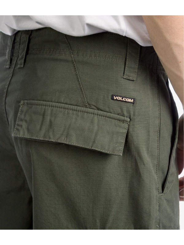 Volcom Squads Cargo Loose Tapered Pantalons (squadron green) [Hot Selling]