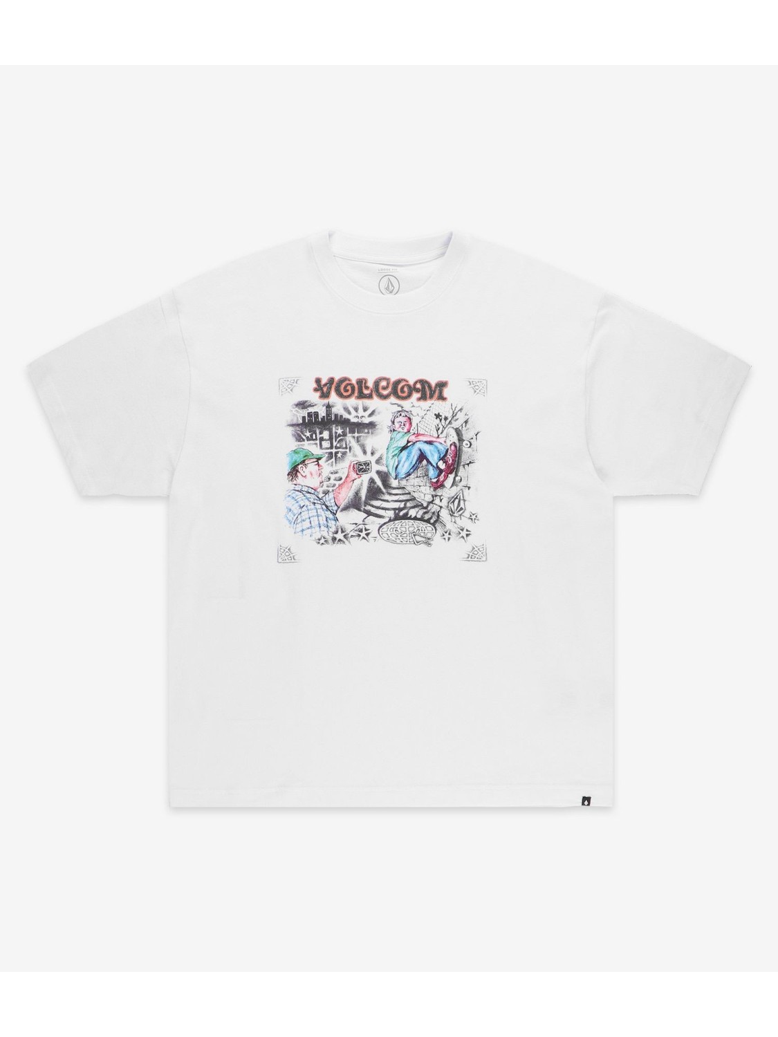 Top-Rated Volcom Street Keutchi T-Shirt (white)