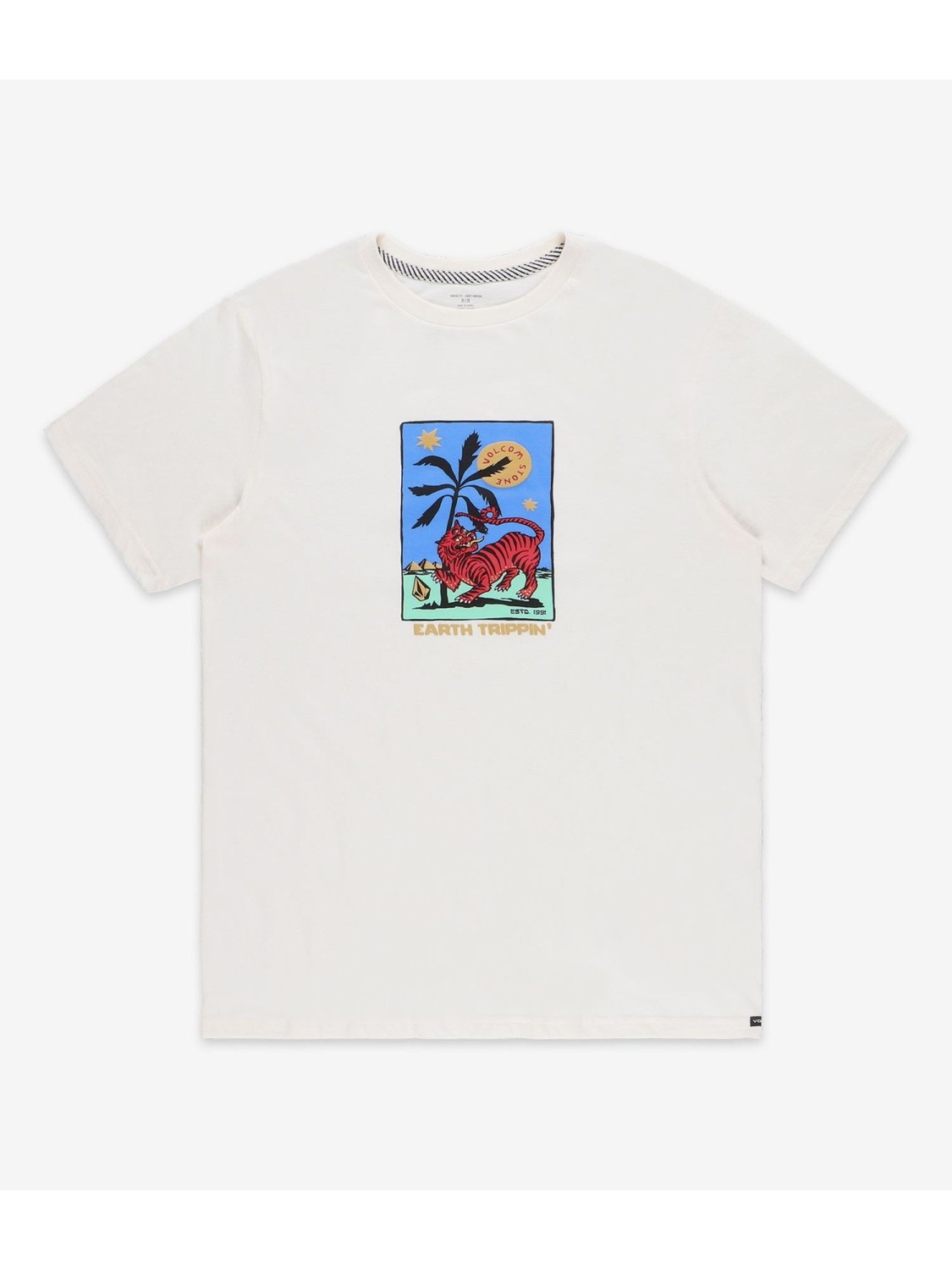 Top-Rated Volcom Tarot Tiger FTY T-Shirt (off white)